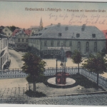 Bayern - Kirchenlamitz Marktplatz farb. AK gelaufen 1920 - Frankatur !!