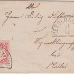 Bayern - 3 Kr. Wappen gez. Brief HKS Geroldsgrün 11/12 - Naila ca. 1873