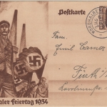 DR - Bahnpost Nordhalben Kronach Zug 6 K2 Sonderganzsache Dürrenwaid Fürth 1934