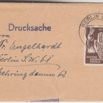 DDR - 8 Pfg. Frieden Drucksachenstreifband bis 50g Berlin 1952