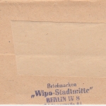 DDR - 8 Pfg. Frieden Drucksachenstreifband bis 50g Berlin 1952