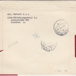 DDR - Weltraum-Kleinbogen Eil-Einschreibebrief Klingenthal - Freiburg 1971