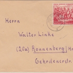 DDR - 24 Pfg. Deutsch-Chinesische Freundschaft Brief Bad Salzungen 1951