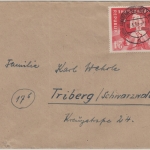 DDR - 24 Pfg. Deutsch-Polnische Freundschaft Brief Annaberg-Buchholz 1951