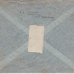 Neukaledonien - 10 Fr. Freimarke Luftpostbrief Noumea - paris 1949