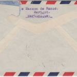 Martinique - 10 Fr./65 C. Überdruck u.a. Luftpostbrief Marigot - Paris 1947
