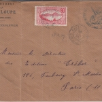 Guadeloupe - 90 C. Freimarke Brief (Cabinet du Gouv.) Basseterre - Paris 1939
