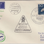 DDR - 30 Pfg. Eisbär Luftpostbrief/Messe-Sonderflug Leipzig - Prag 1957