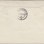 DDR - 30 Pfg. Eisbär Luftpostbrief/Messe-Sonderflug Leipzig - Bukarest 1957