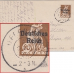 DR-Infla - Uffenheim 8. OKT 21 bayer. Reserve-K2 Karte n. Küps