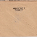 DR - Riedenheim 12. MRZ 27 K1 Brief n. Würzburg