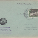 BRD - Iphofen ü. Kitzingen Poststelle I apt. Handwerbestpl. Drucksache 1962