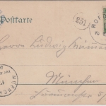 Bayern - Schloss Schwanberg (Rödelsee) farb. Mehrbildlitho gelaufen 1904