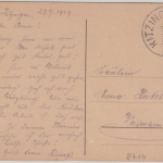 Bayern - Kitzingen Marktstraße sw-Ansicht gelaufen 1919