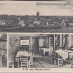 Bayern - Repperndorf Gasthaus z. schwarz. Adler sw-Mehrbild-AK gelaufen 1932