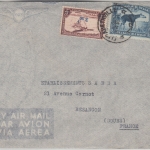 Belgisch Congo - 3,50/3 Fr. Flugpostausg. u.a. Luftpostbrief Elisbethville 1939