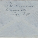 Belgisch Congo - 4 Fr.+50 C. Freimarken Luftpostbrief Costermansville 1939