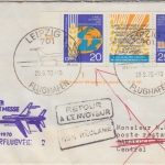 DDR - Welt-Getreide-u.Brotkongress Bogenecke Druckvermerk Luftpostbrief 1970