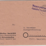 All.Bes. - Gerozhofen 9.3.46 Taxe percue/Gebühr bezahlt L2 Brief n. Nürnberg