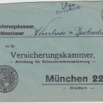 DR - Burkardroth Innendienst-L1 + hds. "20gr" Brief n. München 1932