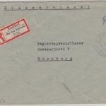 All.Bes. - Euerdorf ü. Bad Kissingen 14.1.46 "42 Pfg." Pst I Einschreibebrief