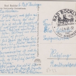 BRD - Bad Bocklet ü. Bad Kissingen Pst I Handwerbestempel Karte n. Würzburg 1957