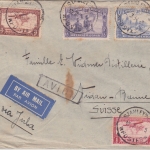 Belgisch Congo - 5 Fr. Flugpostausg. u.a. Luftpostbrief Stanleyville 1937