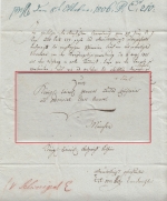 Bayern - "v Saal" handschr. Dienstbrief Kelheim - München 1806