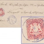 Bayern - Neustadt a/S. 5. MAR 72 viol. K1 Prachtbrief n. Kissingen