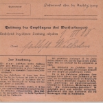 Bayern - 40 Pfg. Ludwig Wertpaketkarte Fladungen - Ramungen 1918