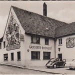 Bayern - Oberweissenbrunn bay. Rhön Gasthaus Pension Rhönlust gelaufen 1972