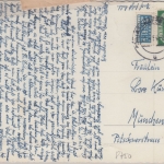 Bayern - Aschaffenburg Postamt sw-Fotokarte gelaufen 1954