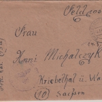 DR - (13a) Aschaffenburg 2 - 2.3.45 Feldpostbrief n. Kriebelthal ü. Waldheim