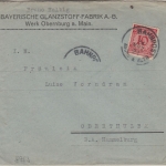 DR - Bahnpost Aschaffenburg Miltenberg Brief Obernburg - Oberthulba 1924