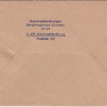 BRD - Mainaschaff 1974 Einschreibebrief n. Duisburg R-Zettel Aschaffenburg !!