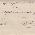 Bayern - 3 Kr. Wappen gez. viol. HKS Amorbach 5/7 Brief n. Miltenberg 1873