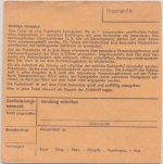 BRD - 3x40 Pfg. kl. Bauwerke Paketkarte Kirchzell - Lohr 1966