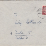 BRD - Miltenberg Aschaffenburg Überlandpost 0876-01/05 Brief n. Berlin 1965