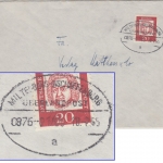 BRD - Miltenberg Aschaffenburg Überlandpost 0876-01/05 Brief n. Berlin 1965