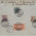 Oberschlesien - 1 M. Freimarke u.a. Eil-Einschreibebrief Koschentin 21.3.21