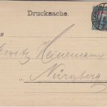 Saargebiet - 3 C./20 Pfg. Landschaften Drucksache Beckingen - Nürnberg 9.2.22