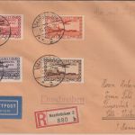 Saargebiet - Flugpostmarken/Volksabstimmung philat. Brief Saarbrücken 13.1.35