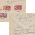 Saargebiet - Erfweiler-Ehlingen Einschreibebrief n. Guben 1935 - Besonderheit !