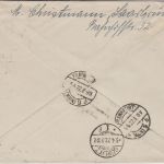 Saargebiet - 50C./1,25 Fr. Freimarke Einschreibebrief Saarbrücken 3 Görlitz 1922
