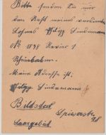 Saargebiet - 10 Pfg.Germania/Überdruck Ganzsache+Zusatz Bildstock - Gladbeck1920