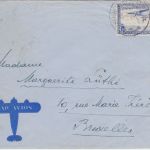Belgisch Congo - 4,50 Fr. Flugpostausgabe Luftpostbrief Kabare - Brüssel 1938