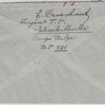 Belgisch Congo - 4,50 Fr. Flugpostausgabe Luftpostbrief Elisabethville 1938