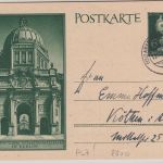 DR - (13a) Ansbach 13.11.44 Tagesstpl. Postleitgebietszahl Sonderganzsache
