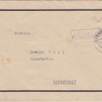 All.Bes. - Hammelburg 24.9.45 Gebühr bezhalt Ra1 Trauerbrief n. Langendorf