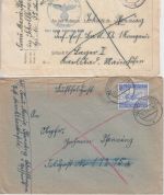 DR - Marktheidenfeld 1941/1943 2 Feldpostbriefe (1x Stalingrad !)